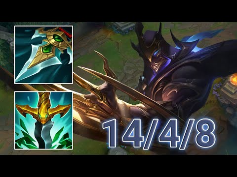 Zed Mid VS Vex Highlights | KR GrandMaster | Patch 12.18