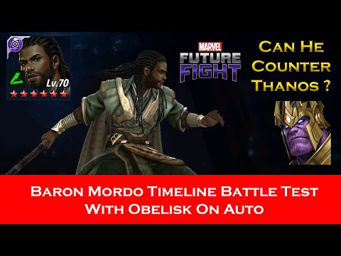 Baron Mordo New Uniform Timeline Battle Test On Auto - Marvel Future Fight