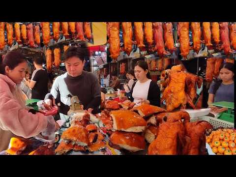 Best CAMBODIAN STREET FOOD Walking Tour @ Orussey & Toul Tom Poung Market