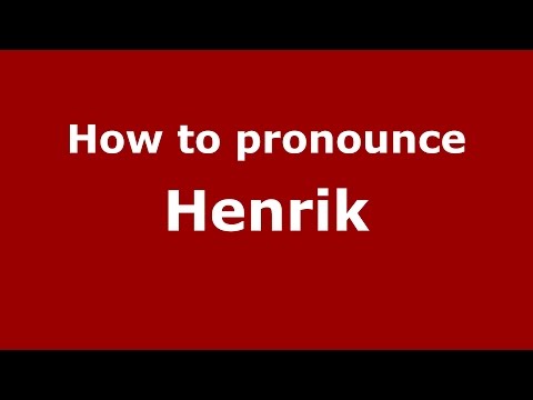 How to pronounce Henrik (Spanish/Argentina) - PronounceNames.com