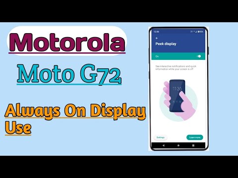 Motorola Moto G72 || How To Use Always On Display