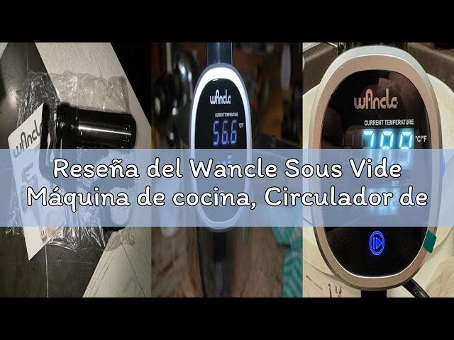Vídeo relacionado con Wancle Sous Vide Máquina de cocina, Circulador de inmersión termal, Temporizador Digital Temperatura Precisa