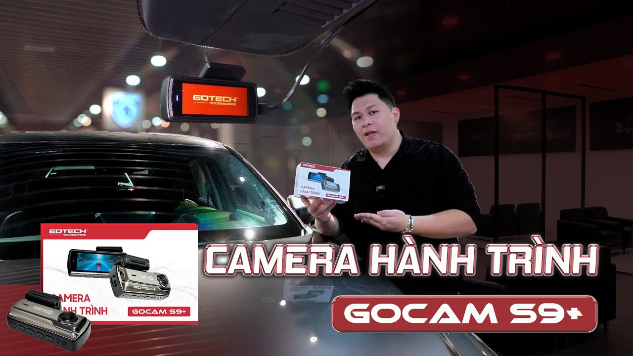 Ghi hình kép trước sau 4K siêu nét – an tâm trọn hành trình với GOCAM S9+