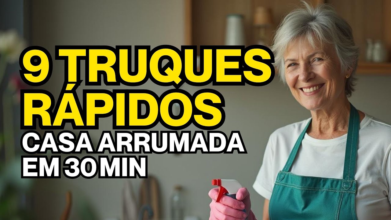 9 SEGREDOS RÁPIDOS Para Deixar Sua Casa Arrumada em 30 MINUTOS