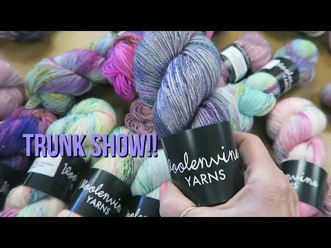 Knit Style Maker Vlog #1 Voolenvine Yarns Trunk Show at Do Ewe Knit