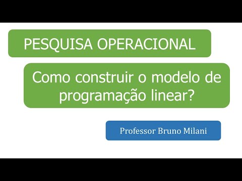Programação Linear - Formulação do Problema
