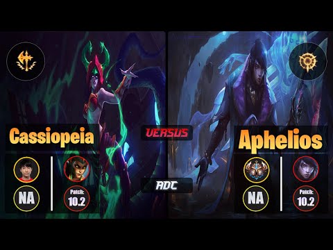 Cody Sun CASSIOPEIA (ADC) [Conqueror] VS APHELIOS - Challenger NA Patch 10.2