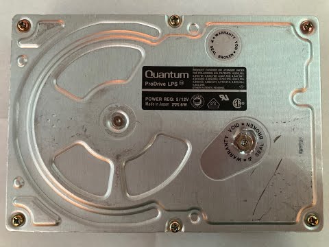 Quantum ProDrive LPS 105S Hard Drive Sounds & taking a look inside