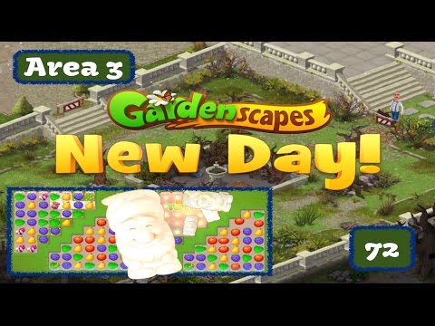 Gardenscapes New Acres - LVL72 Area 3 New Day
