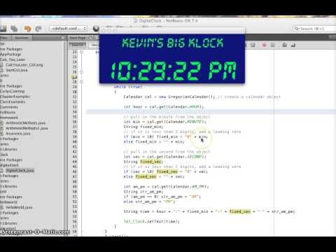 Digitalclock Made In Java