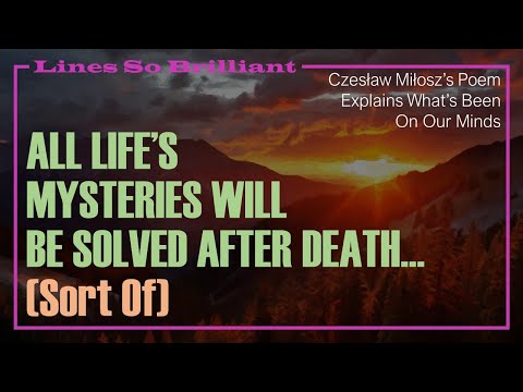 All Life's Mysteries Will Be Solved After Death... Sort Of | Czesław Miłosz Explains | LSB S03 E13