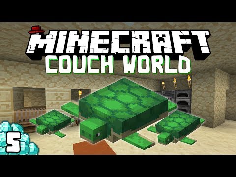 Sleeping in the Nether, and Turtles! Minecraft Survival Let's Play - Episode 5