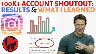I bought an INSTAGRAM Shoutout! | RESULTS + STRATEGIES