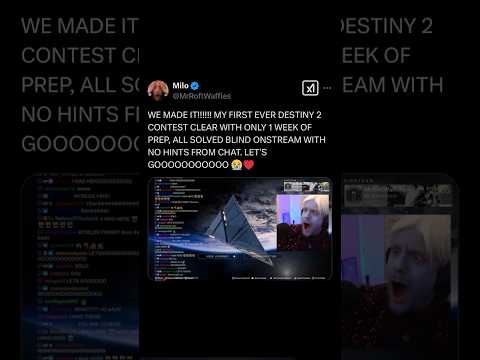 The Destiny 2 Community when a New Content Creator shows up #destiny #destiny2 #finalshape