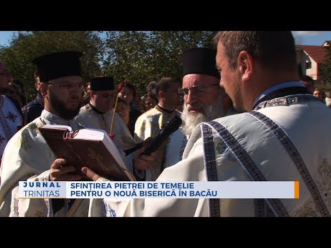 Sfințirea pietrei de temelie pentru o nouă biserică în Bacău