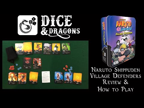 Dice and Dragons - Naruto Shippuden Village Defenders The Card Game Review and How to Play