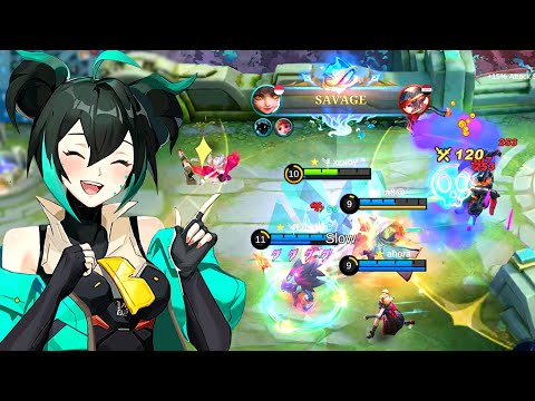 WANWAN Savage Without Team Help 🔥- Mobile Legends  MLBB