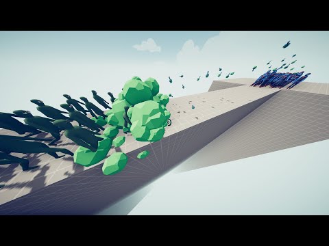 90x Zombies 1x Giant VS 40x Ranged Units | TABS