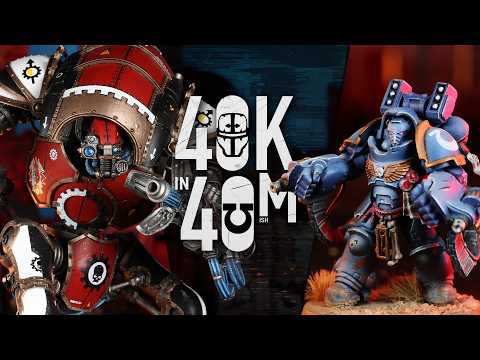 Ultramarine Steve Faces A Big Challenge. Imperial Knights! Warhammer 40k in 40m