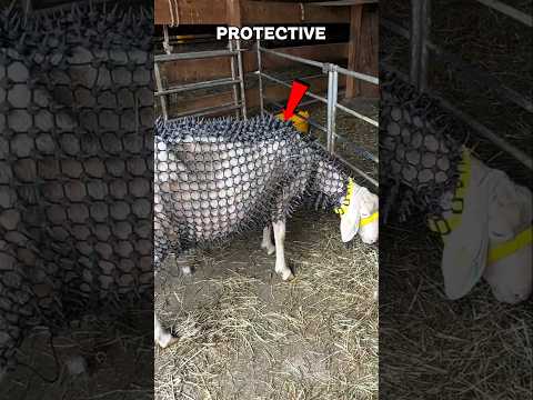 Why These Sheep Wear Armor 🐑#sheep #sheepfarming