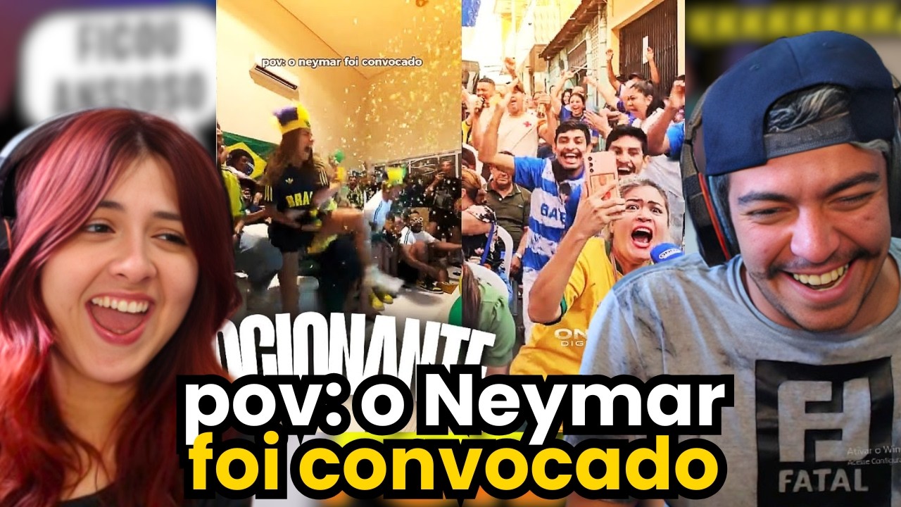 REAÇÕES DAS PESSOAS COM A CONVOCAÇÃO DO NEYMAR, EMOCIONANTE | REACT