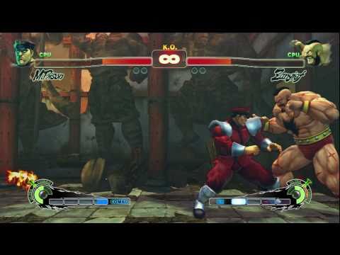 M. Bison (wit) vs Zangief (Shagbot)