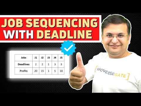3.5 Job Sequencing with Deadlines Problem | Greedy Method | Design and Analysis of Algorithms