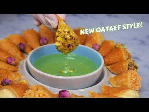How to Make Qatayef Asafiri | Syrian & Lebanese Dessert #RamadanDessert