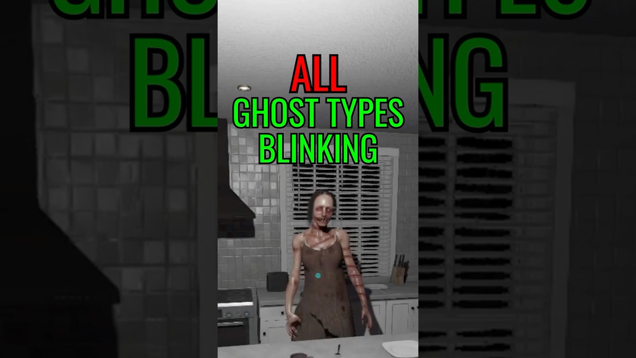 ALL Ghost Types Different Blinking in Phasmophobia 👻😱