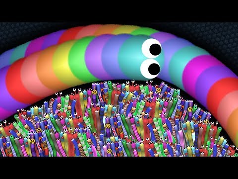 Slither.io 1 Giant Pro Snake vs 79197 Tiny Snakes Epic Slitherio Gameplay