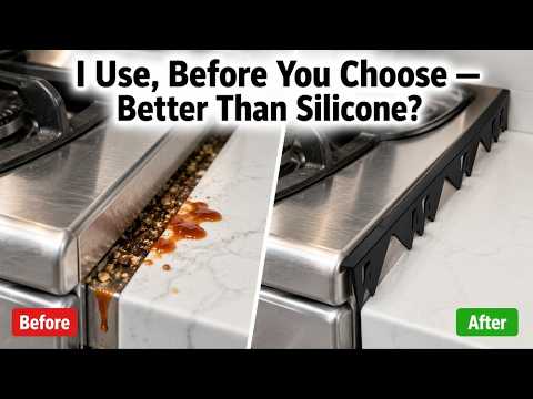 Stainless Steel Stove Gap Covers (2PCS), Stove Gap Filler for Kitchen Oven Counter Side Gap, Range Trim Kit, Easy Clean and Heat Resistant, Adjustable Length 13.8" to 27.5" 1 video review thumbnail
