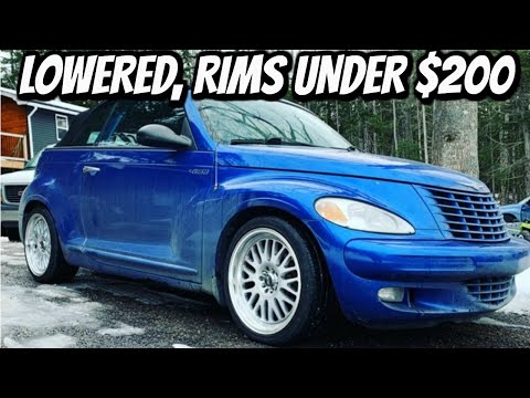 We Lowered Our Pt Cruiser For FREE........FREE **Worlds Cheapest PT Cruiser Convertible ** PT 4
