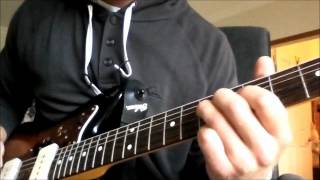 The Darkness - Keep Me Hangin' On guitar solo cover, slowed