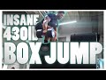 Heaviest 30” box jump | 430lbs Insane Hops