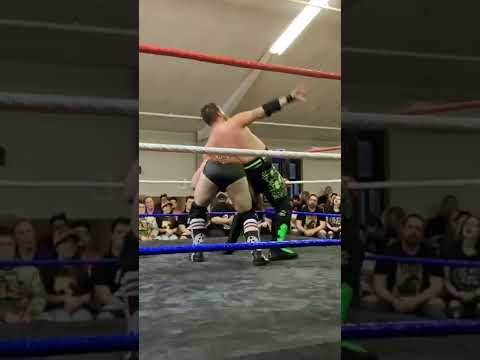 Ricky Shane Page is resisting the strength of Rip Byson (Limitless Wrestling) #shorts #wrestling