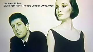 You Know Who I Am -Leonard Cohen -Live From Paris Theatre London 20.03.1968