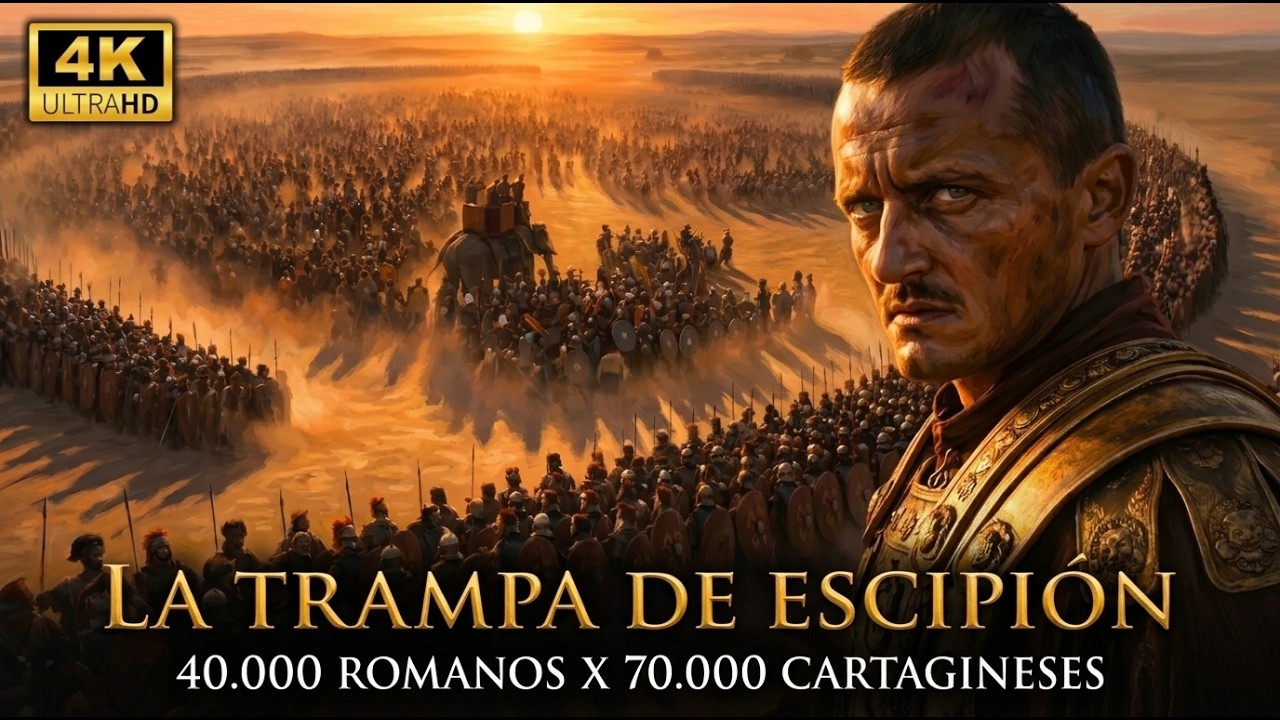 ILIPA 206 a. C.: ¿Cómo Derrotó Escipión el Africano a un Ejército 2 Veces Mayor? | Documental en 4K