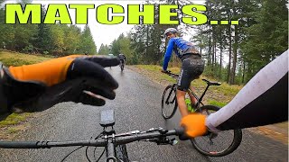 Don't do this when racing. They all paid for this on the last climb...
