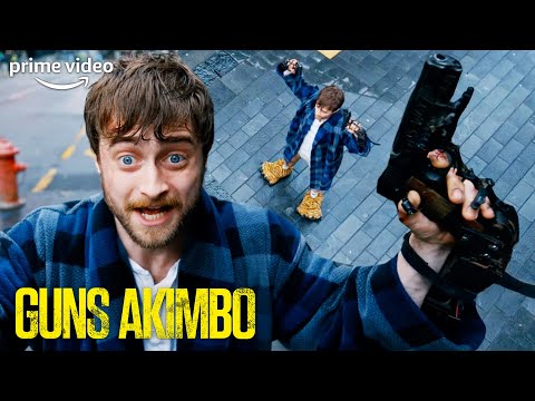 The Scene That Made Daniel Radcliffe Holding Guns In His Pyjamas A Meme | Guns Akimbo