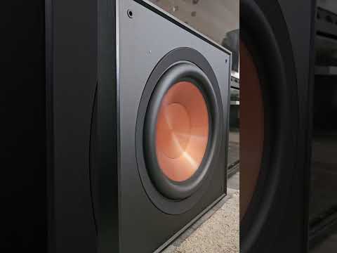 klipsch R-121SW bass test