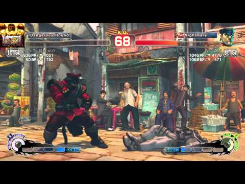 USF4 PS4 V-AIZEN (M.Bison) vs M-a-D_D-a-W-G (Guile) Ranked match