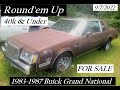 FOR SALE 1983 1987 Buick Grand National