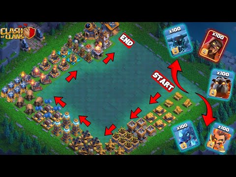 Builder Base Formation 2.O | Builder Base Defense VS All Troops | WarVortexX | CLASH OF CLANS