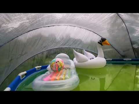 ЛетоТент, второй год эксплуатации. Теплый бассейн в Ярославской области.