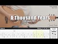 A Thousand Years - Christina Perri | Fingerstyle Guitar | TAB + Chords + Lyrics