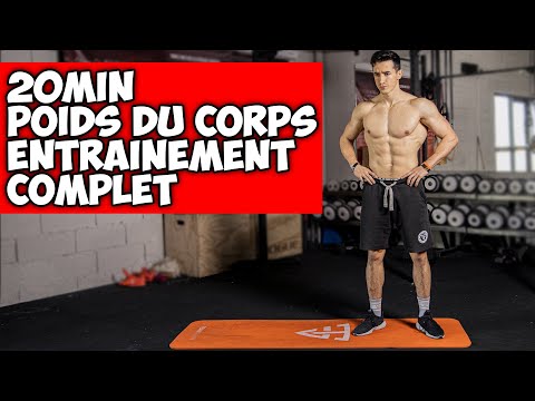 20MIN POIDS DU CORPS ENTRAINEMENT COMPLET À LA MAISON !
