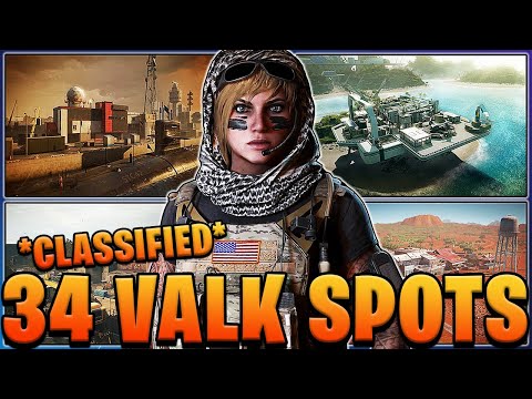 *INFO WINS GAMES* 34 Valk Cam Spots On Kanal, Nighthaven, Oregon & Outback - Rainbow Six Siege
