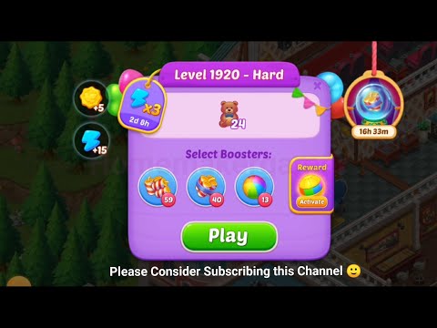 Matchington Mansion NO BOOSTER Level 1920, Level 1921, Level 1922 & Level 1923@Intvo