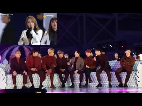 161119 - Melon Music Awards - EXO (엑소) and TWICE (트와이스) reactions to MAMAMOO (마마무)