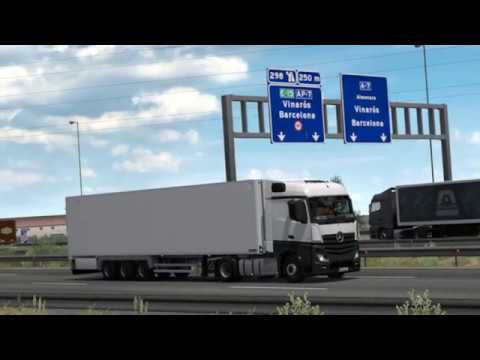 ETS2 Mercedes Actros MP4 1842 Barcelona - Valencia